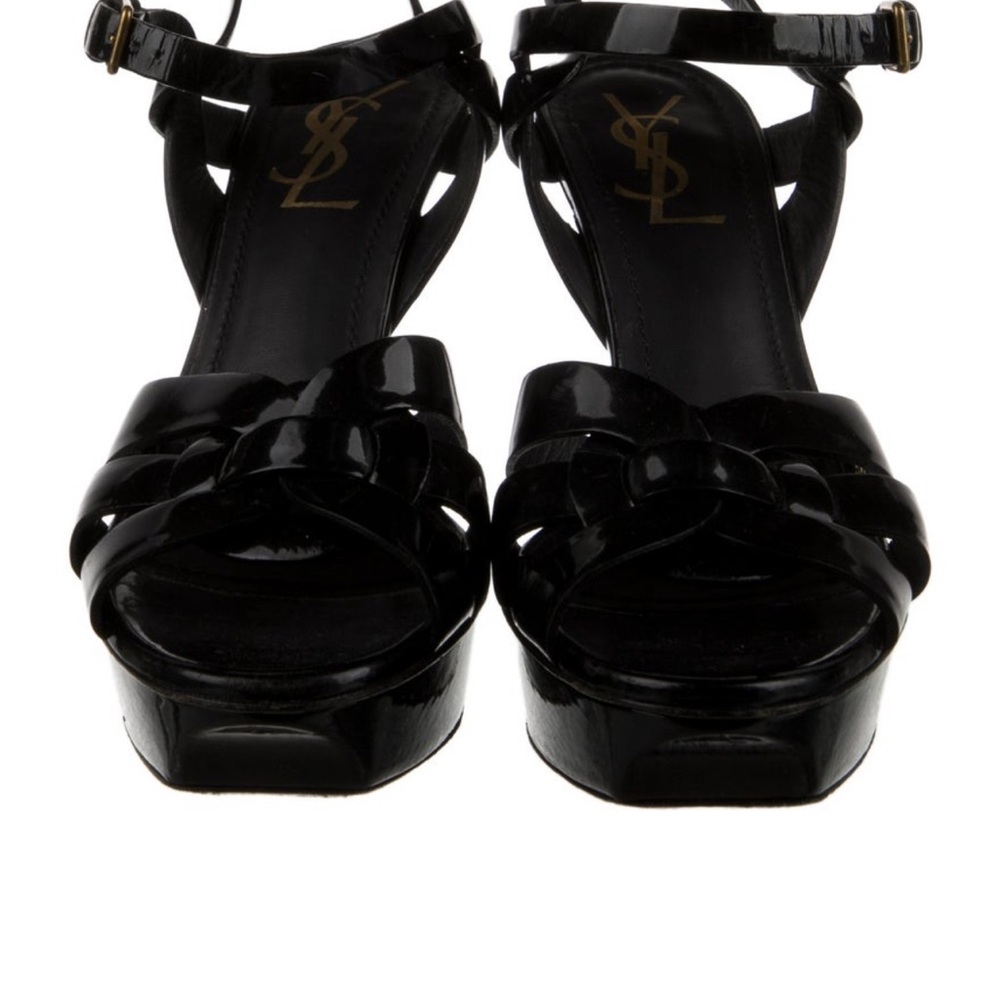 Yves Saint Laurent patent leather platform sandal - Picture 4 of 8